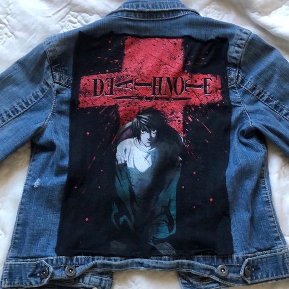Jackets & Blazers - 100% Cotton Refurbished Jean Jacket Anime!